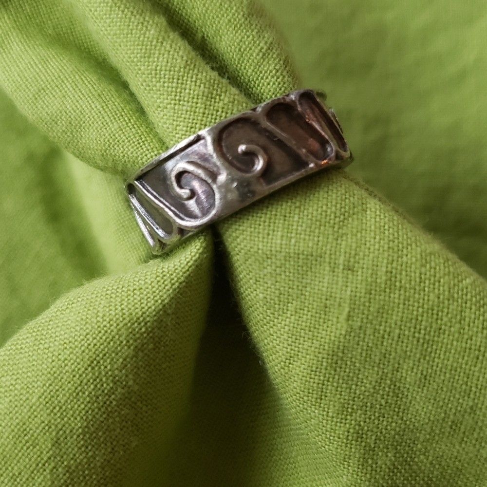 Silver Womens Ring - Modern Band
